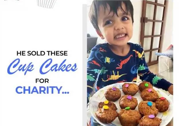 three year old baking Mumbai police